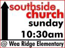 Southside Church Directional Sign